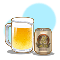 ビール・背景付