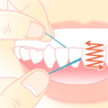 フロスの動かし方